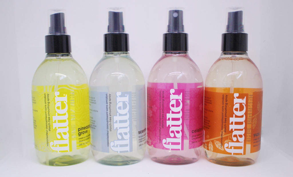 Flatter by Soak a smoothing starch-free spray and soak hand wash