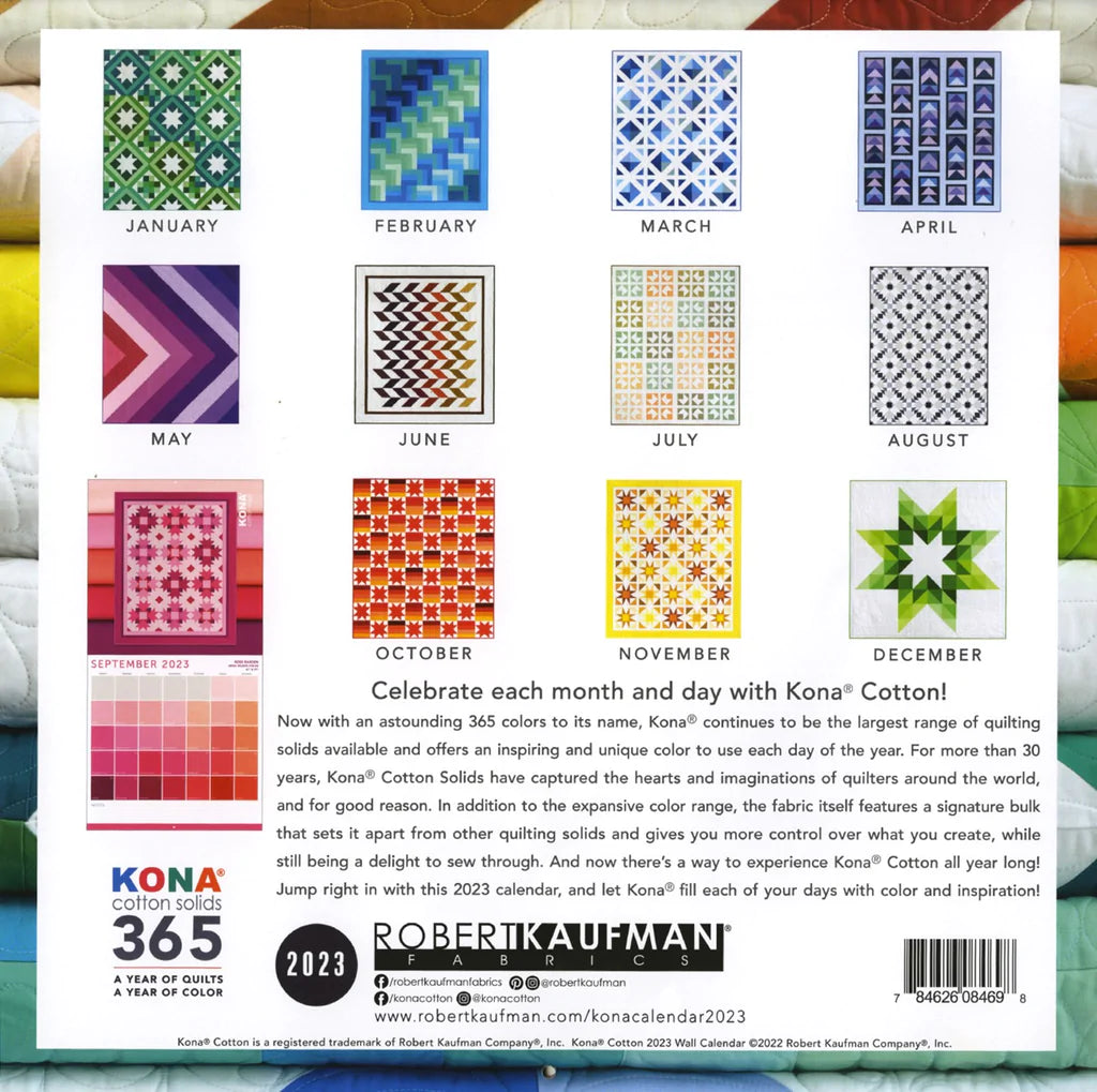 KONA CALENDAR 2023 Rainbow Stash