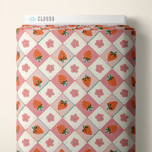 Happy Homestead Strawberry Jam - Samantha Johnson Cloud 9 Fabrics