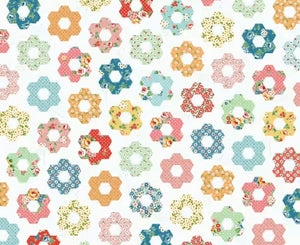 Grandmother’s Garden Project Panel Flower Market- Elea Lutz for Poppie Cotton