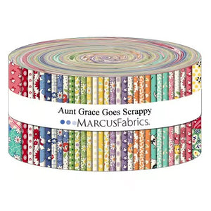 Jelly Roll Aunt Grace Goes Scrappy - Judie Rothermel for Marcus Fabrics