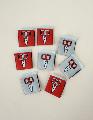 Minki Kim Scissors Woven Labels (8) - Minki Kim Sewing Illustration