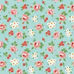 Hand Picked Blue Flower Market (FQ)- Elea Lutz for Poppie Cotton