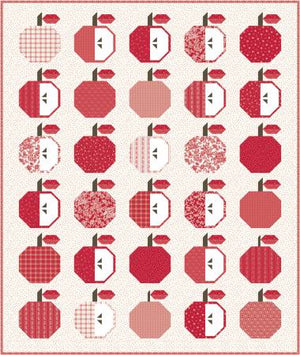 Red Delicious Apple Season Quilt - Jennifer Long (Bee Sew Inspired)