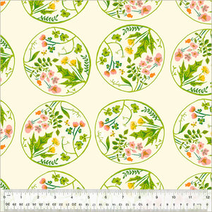 Floral Wreaths Cream Studio Edit - Heather Ross for Windham Fabrics