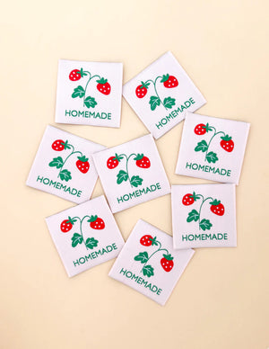 Minki Kim Pink Homemade Woven Labels (8) - Minki Kim Sewing Illustration