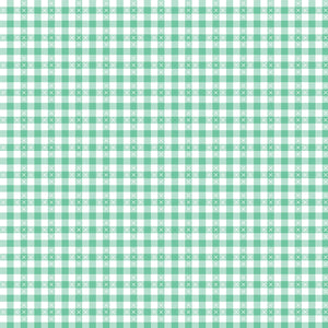 Gingham Aqua Summer Skies and Fireflies - Gracey Larson for Riley Blake Designs