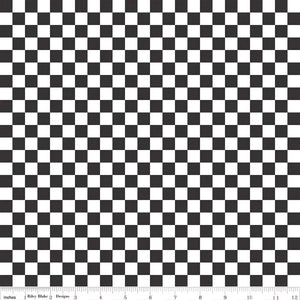 Checks Charcoal Besties - Riley Blake Designs