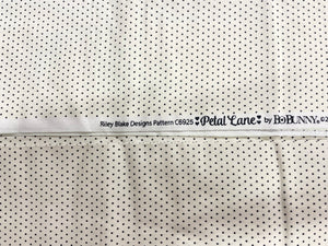 Remnant Micro Dot Black & Cream - Petal Lane Riley Blake Designs