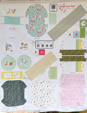 Cottage Zipper Pouch Panel - Minki Kim Riley Blake Design