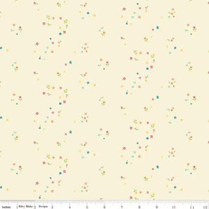 Mini Blooms Vanilla First Blooms - Heather Peterson for Riley Blake Designs