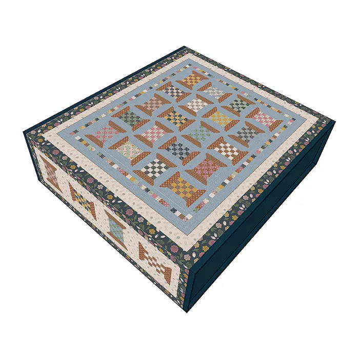 Checkered Spools Honey Locust Quilt Kit - Gigi’s Thimble Riley Blake D ...