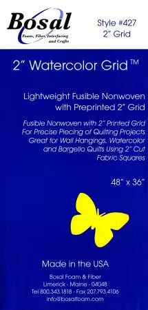 Quilter's Grid 2 Inch Fusible Interfacing - Bosal Foam and Fibre