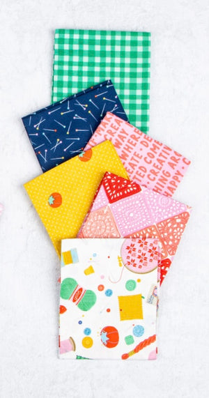 Hand Made Cloud Fat Quarter Bundle (6) - Damask Love for Riley Blake Design