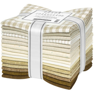 Essex Collection Warm Neutrals Bundle - Robert Kaufman Fat Quarter Bundle