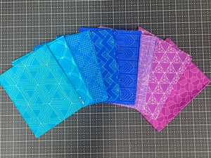 Blue Lagoon Foundation 2 Fat Quarter Bundle Shayla Wolf - Sassafras Lane for Windham Fabrics