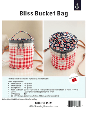 Bliss Bucket Bag - Minki Kim Sewing Illustration