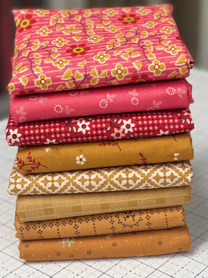 Gentler Times Peanut Butter & Jam Fat Quarter Bundle (8)- Lori Holt for Riley Blake Designs