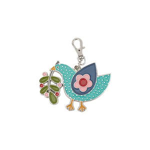Bluebird Enamel Happy Charm - Lori Holt Happy Charms