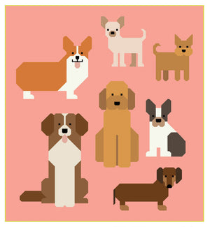 Dog Park Dog Fabric Medium Quilt - Robert Kaufman Fabrics