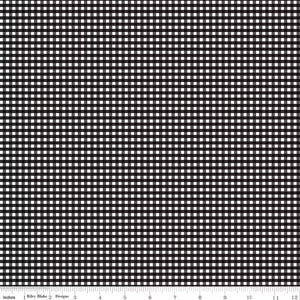 Gingham Black 1/8” (FQ) - Riley Blake Designs