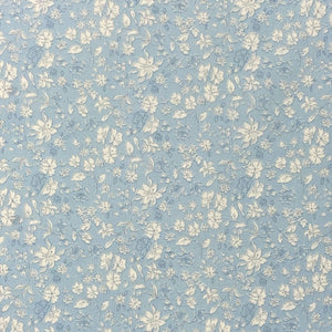Soft Blue Floral Fiore Collection - Maya Ootani  for Handworks Fabrics