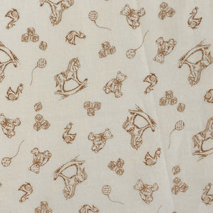 Vintage Nursery Toys Cream - Homey Collection Handworks Fabrics