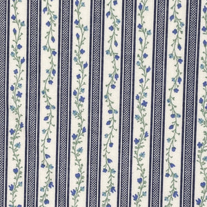 Wallpaper Stripe Navy - Homey Collection Handworks Fabrics
