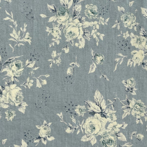 French Rose Blue - Handworks Fabrics