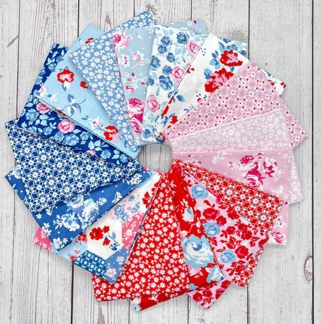 Elise Fat Quarter Bundle - Terri Henson for Poppie Cotton