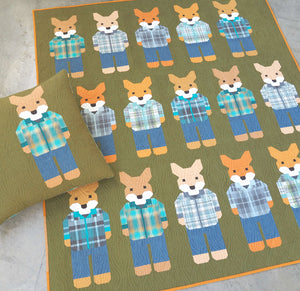 Foxes In Flannels Quilt Pattern - Elizabeth Hartman