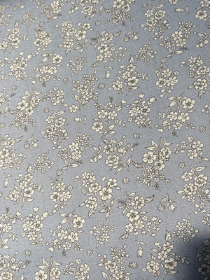 Denim Floral Fat Quarter - Japanese Fabric House