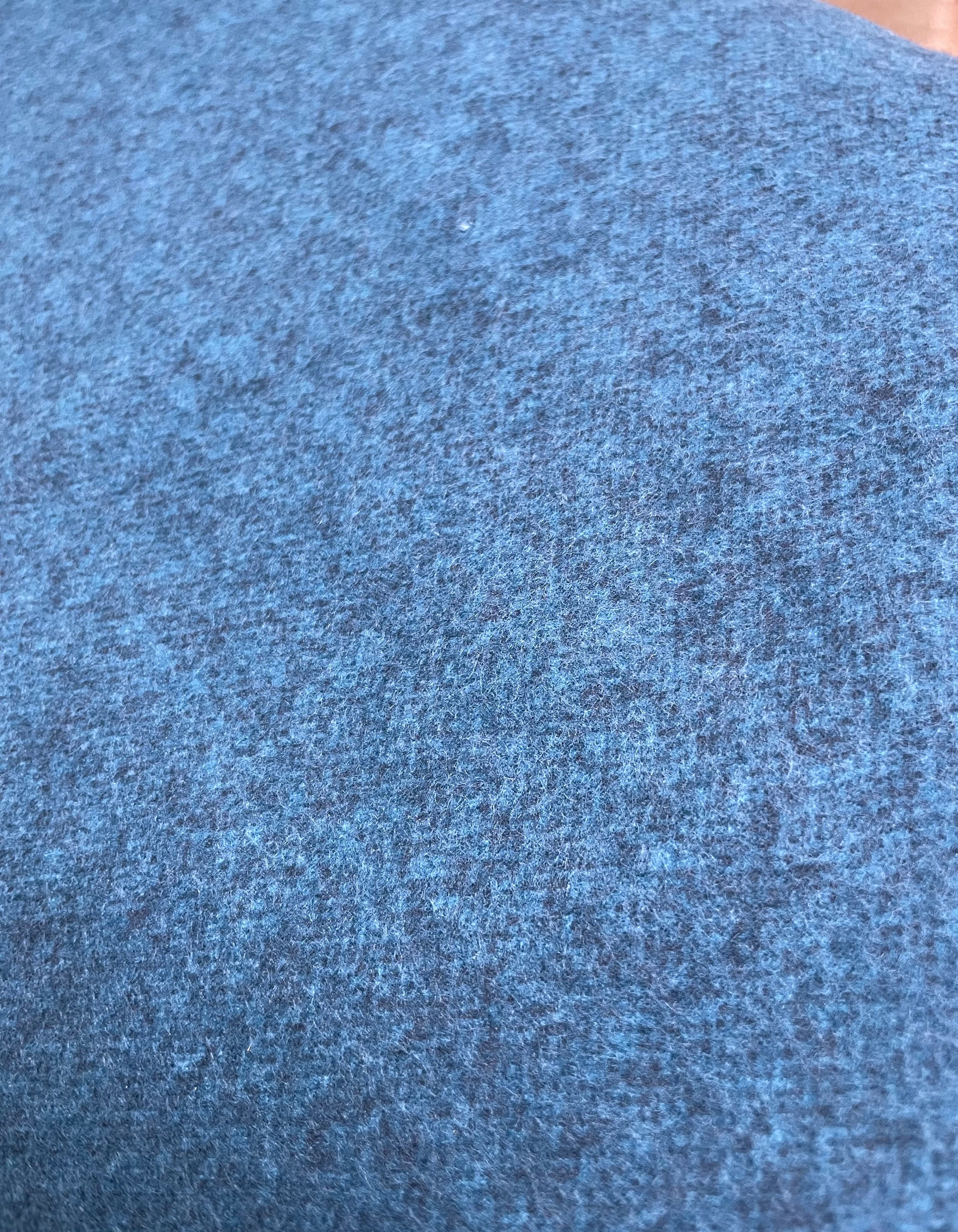 Dark Teal Wool Tweed Flannel - Benartex Flannel
