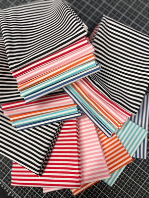 Riley Blake 1/8" Stripes Fat Quarter Bundle - Riley Blake Design