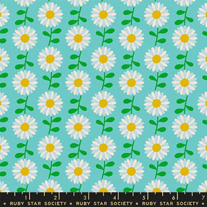 Flowerland Field of Flowers Turquoise - Melody Miller Ruby Star Society