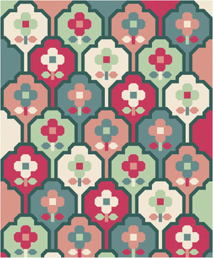 Wallflower AGF Pure Solids Quilt Kit - Pen and Paper Patterns
