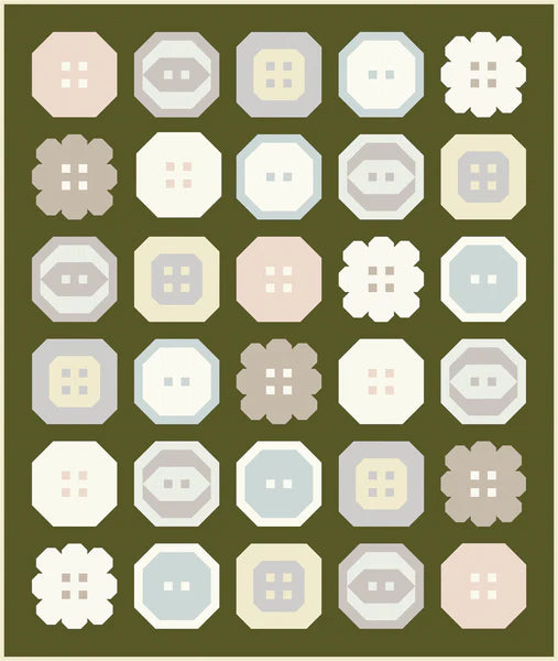 Buttoned Up Quilt Pattern - Pen and Paper Patterns