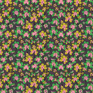 Forestburgh Eggplant Clover - Heather Ross For Windham Fabrics