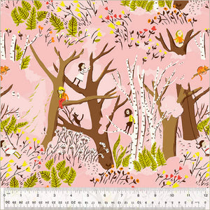 Girls In Trees Pink Studio Edit - Heather Ross for Windham Fabrics