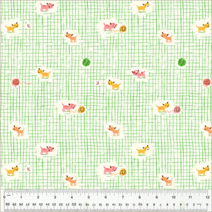 Kitten Plaid Studio Edit - Heather Ross for Windham Fabrics