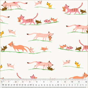 Marching Cats Studio Edit - Heather Ross for Windham Fabrics