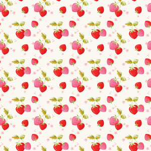 Picnic Florals Strawberry Cream- Riley Blake Design