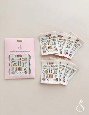 Minki Kim I Sew Woven Labels (8) - Minki Kim Sewing Illustration