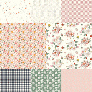 Bloomberry Cream Fat Quarter Bundle (8) - Minki Kim Riley Blake Design