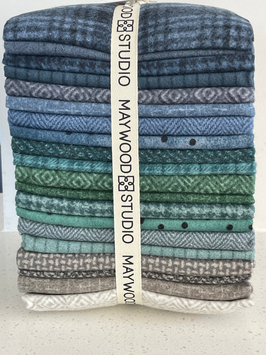 Maywood Woolies Stormy Seas Flannel - Fat Quarter Bundle – Rainbow Stash