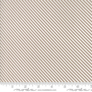 Remnant Olive’s Flower Market Black & White Stripe - Lella Boutique for Moda Fabrics