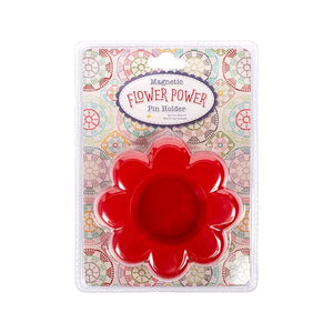 Magnetic Flower Power Red Pin Holder - Lori Holt