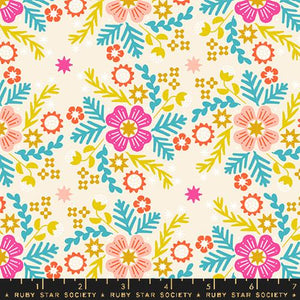 Wildflowers Natural Fat Quarter - Pivot Rashida Coleman Hale for Ruby Star Society