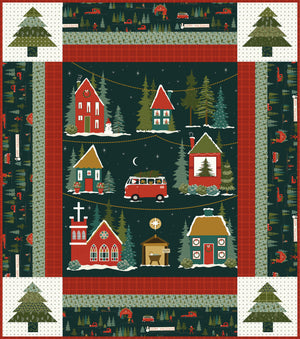 Christmas Is In Town Panel Quilt Kit - Sandy Gervais for Riley Blake Designs