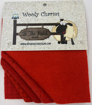 Wooly Charms Red Orange (5)- In The Patch Designs